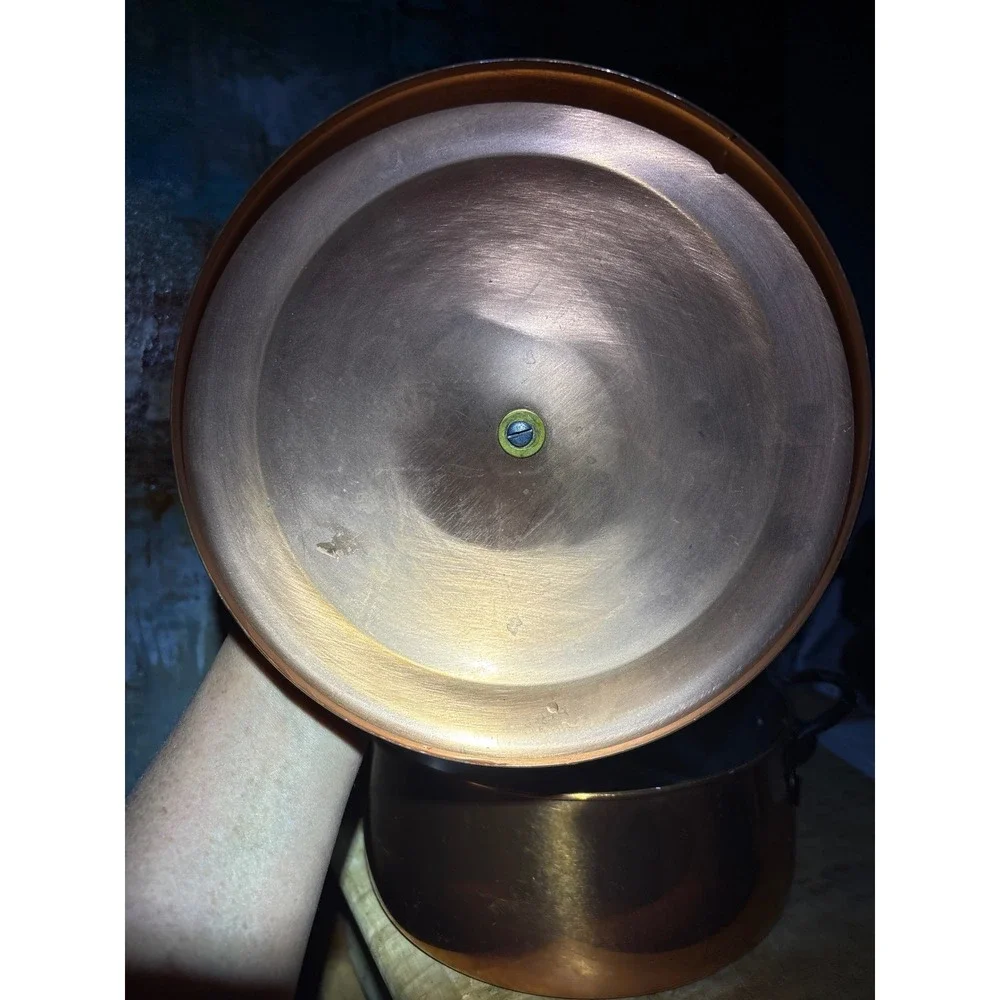 Vintage Coppercraft‎ Guild Copper Stock Pot with Lid 8 Inch Round DO USA Made